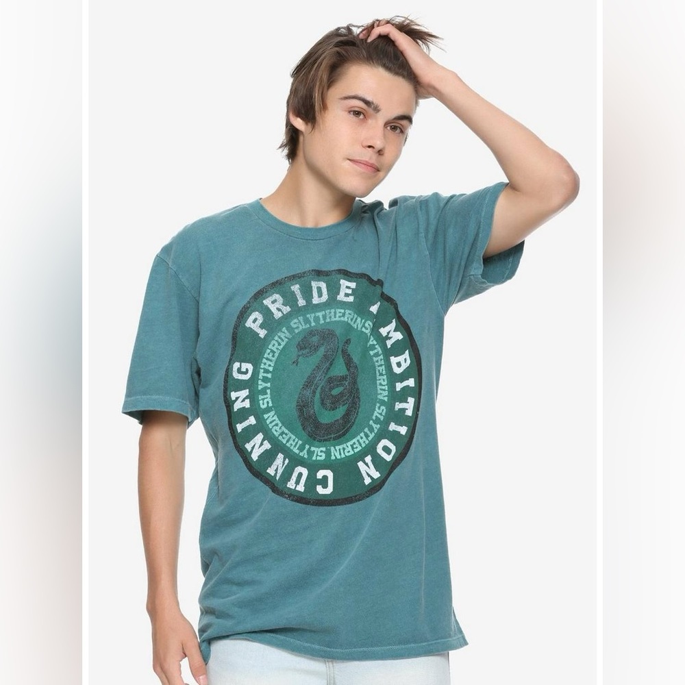 Harry Potter Slytherin Oil Wash T-Shirt Hot Topic Exclusive